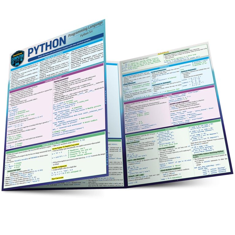QuickStudy Python Programming Language Reference Guide