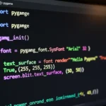 How to render text and use fonts in Pygame in Python
