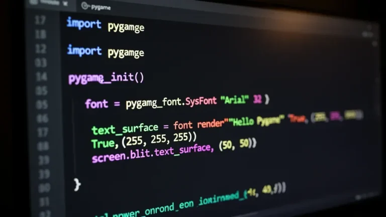 How to render text and use fonts in Pygame in Python