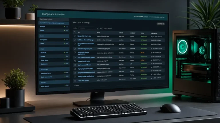 How to use Django admin for backend management in Python