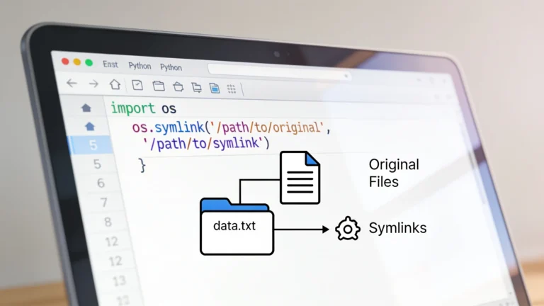 How to create symbolic links using os.symlink in Python