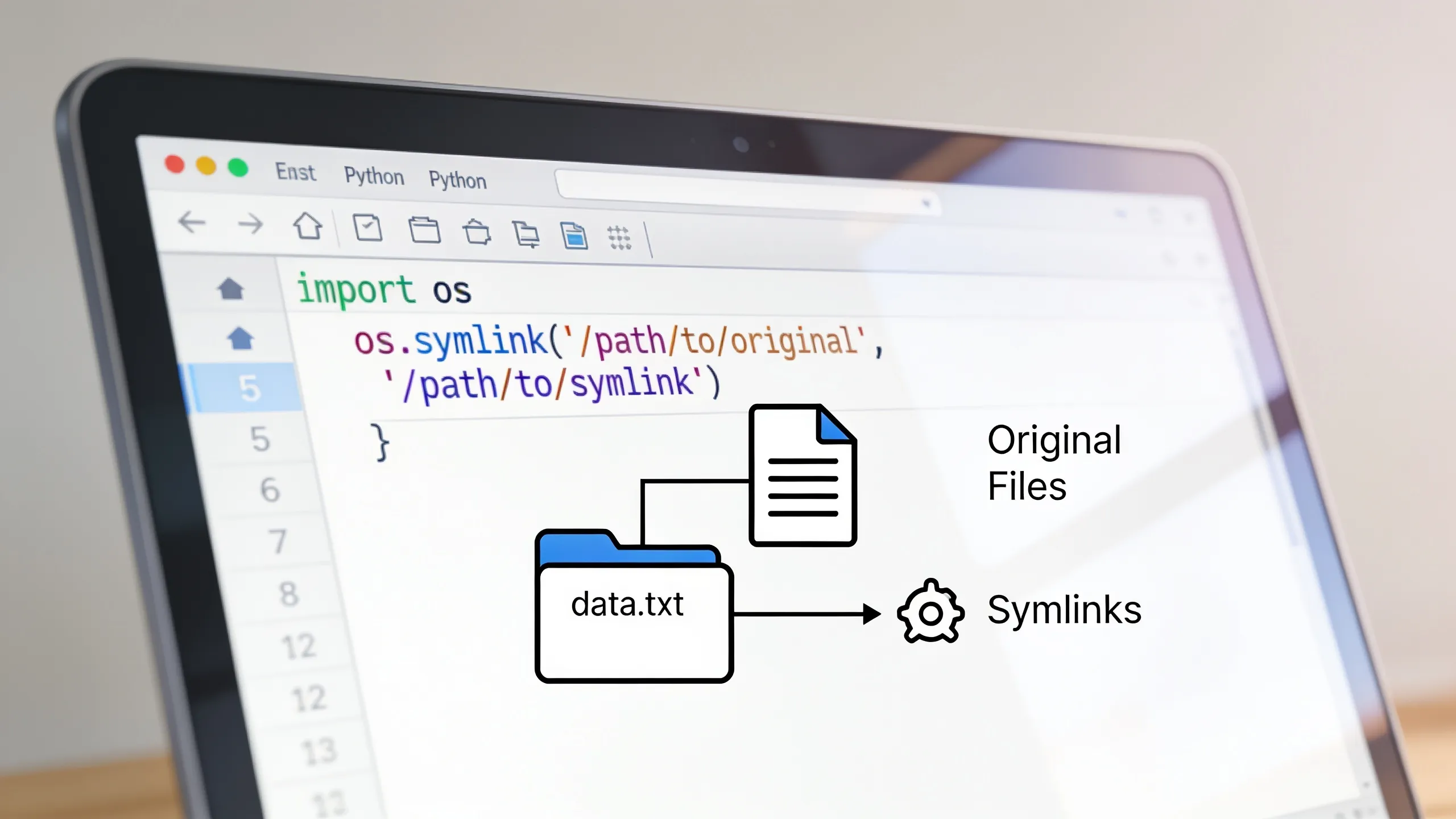 How to create symbolic links using os.symlink in Python